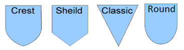 soccer pennant available shapes